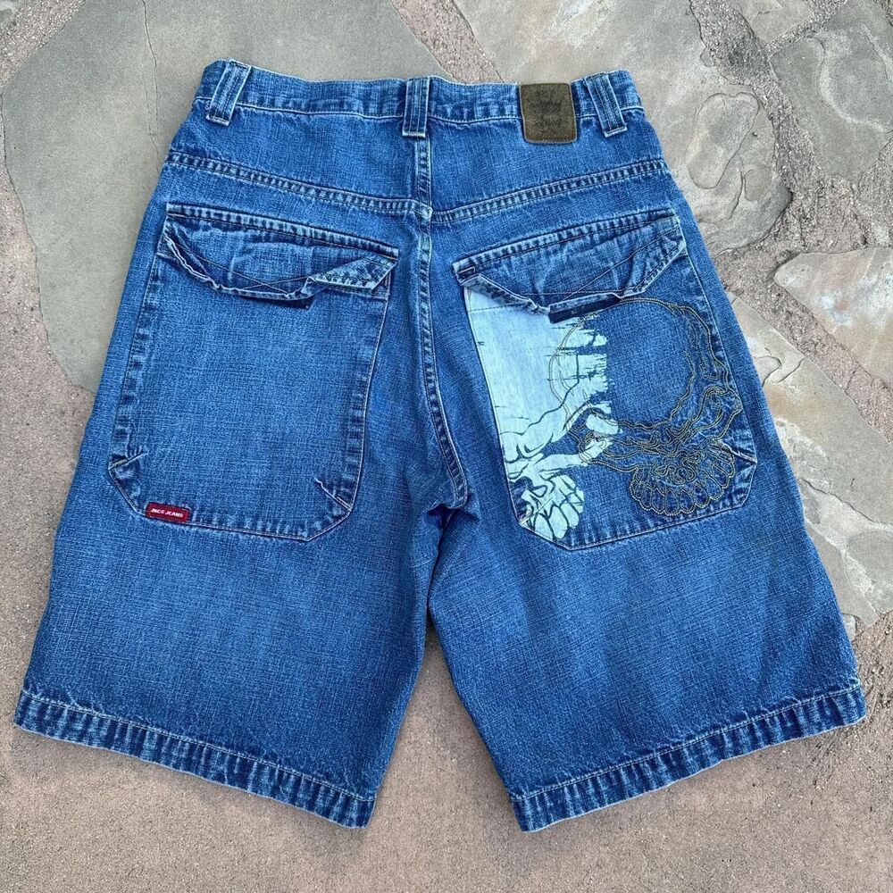 Jnco Men's Blue and Navy Shorts